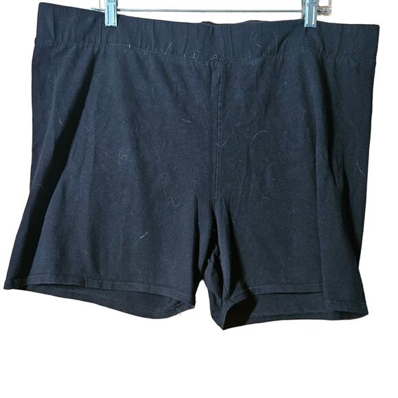 Torrid Black Cotton Blend Athletic Shorts Size 4X - Picture 1 of 3